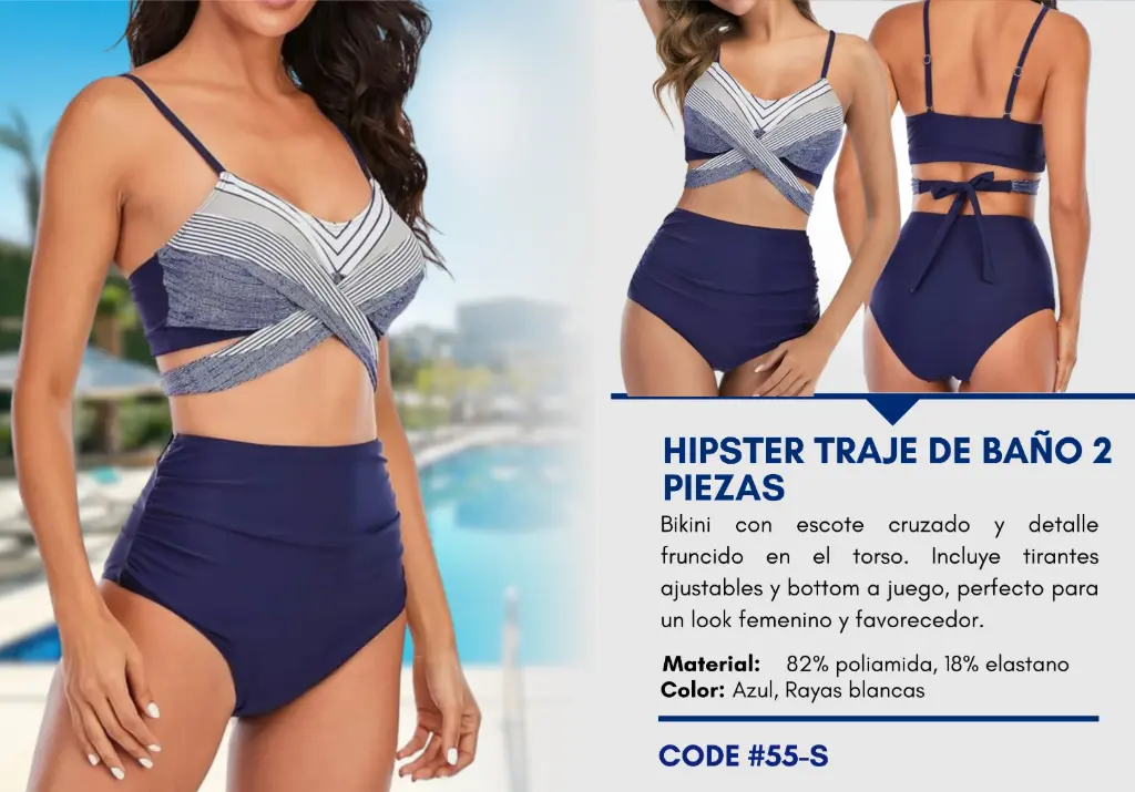 Traje de Baño Para Mujer Small Elite Swim S-55
