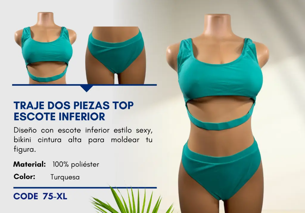 Traje de Baño Para Mujer Extra Large Elite Swim XL-75