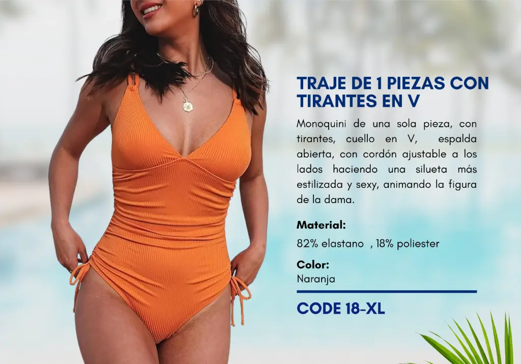 Traje de Baño Para Mujer Extra Large Superior Swim XL-18