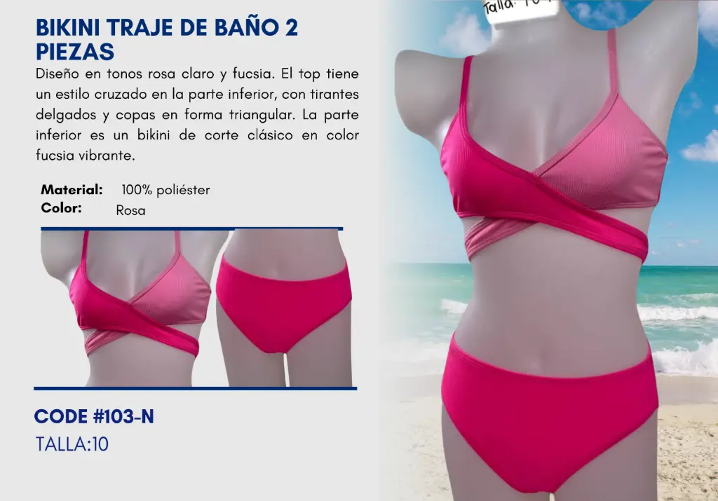 Traje de Baño Para Niña 10Y Kids Swim N-103
