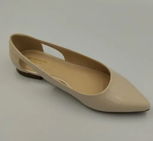 [Liz Claiborne Womens Cadence Pointed Toe Ballet Flats - CREAM 9 1/2 WIDE] Bailarinas Cadence De Punta Puntiaguda Para Mujer De Liz Claiborne - Crema 9 1/2 Ancho | 198273350158 TRG187598674