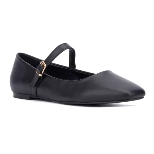 [New York & Company Womens Page Ballet Flats - BLACK 10 MEDIUM] Bailarinas Page De New York & Company Para Mujer - Negro 10 Mediano | 193871588255 TRG187601099