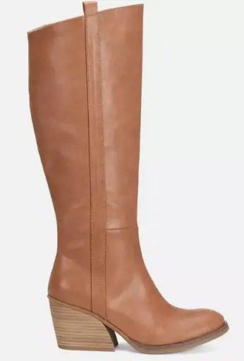 [Korks Womens Harley Stacked Heel Riding Boots - TAN 7 1/2 MEDIUM] Botas De Montar Con Tacón Apilado Harley Para Mujer De Korks - Tan 7 1/2 Mediano | 192466634513 TRG188552044