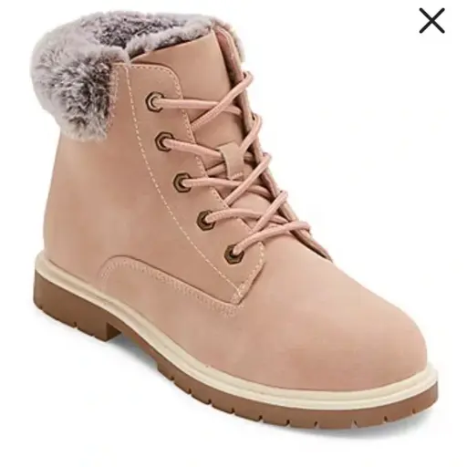 [Thereabouts Little & Big Girls London Flat Heel Hiking Boots - PINK 1 MEDIUM] Botas De Senderismo De Tacón Plano Thereabouts Little & Big Girls London - Rosa 1 Mediano | R1N000000K68G1 TRG188383953