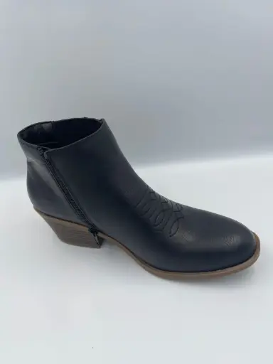 [Frye And Co . Womens Jude Stacked Heel Booties - BLACK 8 1/2 MEDIUM] Botines De Tacón Alto Jude Para Mujer De Frye & Co. - Negro, 8 1/2 Mediano | 718987085964 TRG187601031