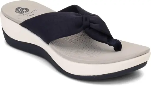 [Clarks Of England Clarks Womens Arla Glison Flip-Flops - NAUTICAL PRINT 10 MEDIUM] Clarks Of England Chanclas Arla Glison Para Mujer - Estampado Náutico 10 Mediano | 889003615233 TRG188575249
