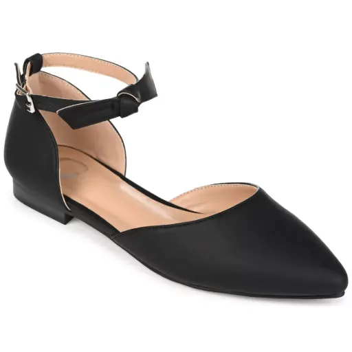 [Journee Collection Womens Vielo-Wd Pointed Toe Ballet Flats-Wide Width - BLACK 10 WIDE] Colección Journee - Bailarinas Vielo-Wd Con Punta Para Mujer - Ancho Ancho - Negro 10 Ancho | 194593692862 TRG188575190