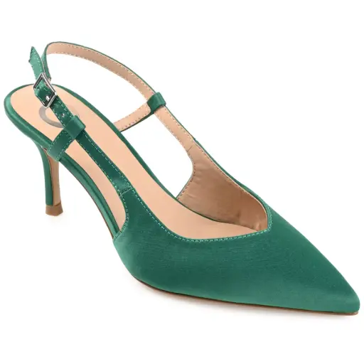 [Journee Collection Womens Knightly Pointed Toe Stiletto Heel Pumps - Green 10 Medium] Colección Journee - Zapatos De Tacón De Aguja Con Punta Puntiaguda Y Caballero Para Mujer - Verde, Talla 10 Mediana | TRG190263380
