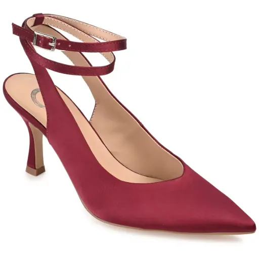 [Journee Collection Womens Marcella-Wd Pointed Toe Stiletto Heel Pumps Wide Width - WINE 11 WIDE] Colección Journee Marcella-Wd - Zapatos De Tacón De Aguja Con Punta Puntiaguda Para Mujer, Ancho Ancho - Vino 11 | 194593676282 TRG187804050