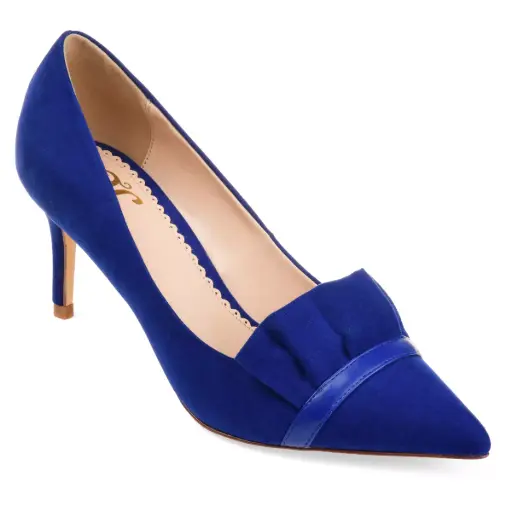 [Journee Collection Womens Marek Heeled Pump - Blue 9 Medium] Colección Journee Zapatos De Tacón Marek Para Mujer - Azul 9 Mediano | TRG185045604