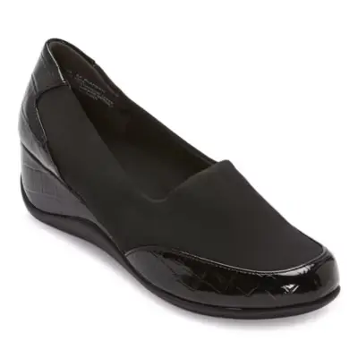 [East Fifth East 5Th Womens Elander Slip-On Shoe - BLACK 9 1/2 WIDE] East Fifth East 5Th - Zapato Sin Cordones Elander Para Mujer - Negro 9 1/2 Ancho | TRG192807557