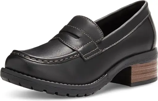 [Eastland Womens Holly Slip-On Shoe - Black 8 1/2 Medium] Eastland Holly - Zapato Sin Cordones Para Mujer, Color Negro, Talla 8 1/2 Mediana | TRG192761078