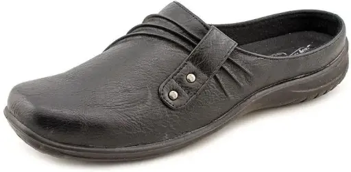 [Easy Street Womens Holly Square Toe Slip-On Shoe - Black 8 Extra Wide] Easy Street Holly - Zapato Sin Cordones Con Punta Cuadrada Para Mujer, Color Negro, Talla 8 Extra Ancha | 885660253207 TRG188376993