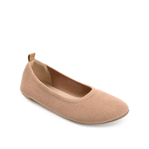 [Journee Collection Womens Jersie Ballet Flats - Tan 9 Medium] Journee Collection Jersie Ballet Flats Para Mujer - Bronceado 9 Medio | 194593828049 TRG188381390