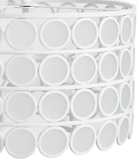 [Hampton Hill Abbot 4 Light Drum Shaped Chandelier - WHITE ONE SIZE] Lámpara De Araña Hampton Hill Abbot De 4 Luces Con Forma De Tambor - Blanca | 22164122688 TRG184211533