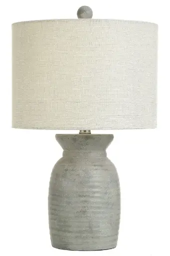 [Collective Design By Stylecraft Grey Cement Table Lamp TL17285JCDS - NATURAL GREY ONE SIZE] Lámpara De Mesa De Cemento Gris Collective Design By Stylecraft Tl17285Jcds - Gris Natural Talla Única | 720354303977 TRG188376813