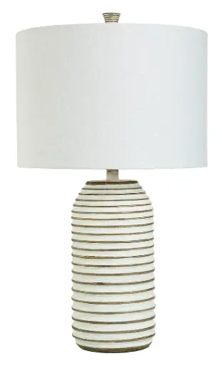 [Collective Design By Stylecraft White Washed Wood Table Lamp TL211503JCDS - WHITE ONE SIZE] Lámpara De Mesa De Madera Lavada Blanca Collective Design By Stylecraft Tl211503Jcds - Blanca | 720354304332 TRG188376811
