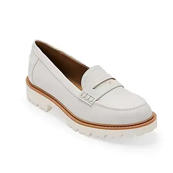 [St. John`S Bay St. John's Bay Womens Laurels Round Toe Loafers - CREAM MULTI 7 MEDIUM] Mocasines De Punta Redonda Laurels Para Mujer De St. John'S Bay - Crema Multicolor 7 Mediano | TRG192807477