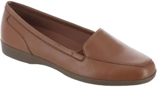 [Easy Spirit Womens Devitt Round Toe Loafers - ENGLISH TEA TAN 8 1/2 MEDIUM] Mocasines Devitt De Punta Redonda Para Mujer Easy Spirit - Té Inglés Tostado 8 1/2 Mediano | TRG185053014