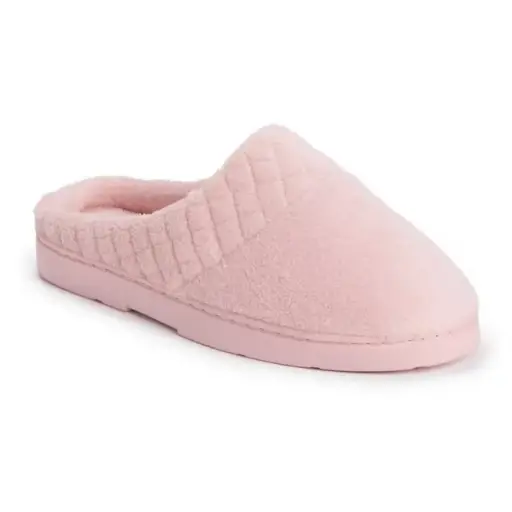 [MUK LUKS 15632680-M Women's Quilted Clog Slipper, Pink, M (7-8)] Muk Luks 15632680-M Zueco Acolchado Para Mujer, Rosa, Talla M (7-8) |