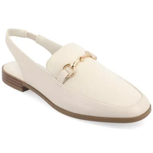 [Journee Collection Womens Lainey Square Toe Mules - SAND 8 MEDIUM] Mules De Punta Cuadrada Lainey Para Mujer De La Colección Journee - Sand 8 Medium | 194379739811 TRG188575273