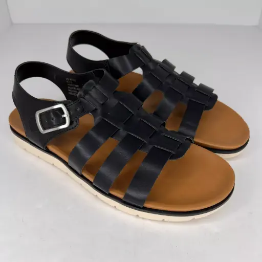 [A.N.A Womens Nilo Strap Sandals - BLACK 11 MEDIUM] Sandalias Con Tiras Nilo Para Mujer De A.N.A. - Negro 11 Mediano | R1N0000007Tj25 TRG187600992