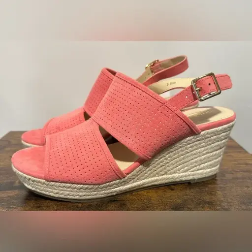 [Liz Claiborne Womens Hatcher Wedge Sandals - ROSE GARDEN 12 MEDIUM] Sandalias De Cuña Hatcher Para Mujer De Liz Claiborne - Rose Garden 12 Medium | R1N00000081Vp2 TRG187862697