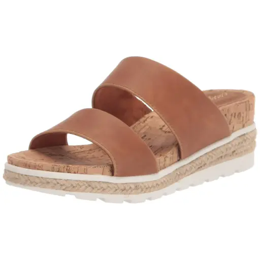 [Easy Street Womens Maryann Wedge Sandals - TAN 7 1/2 EXTRA WIDE] Sandalias De Cuña Maryann Para Mujer De Easy Street - Tan 7 1/2 Extra Ancho | 193073981755 TRG187601037