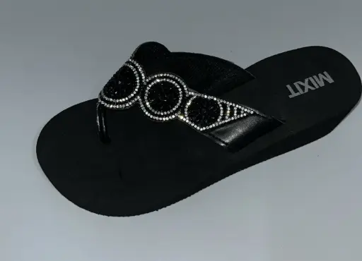 [Mixit Womens Wedge Sandals - BLACK 8] Sandalias De Cuña Mixit Para Mujer - Negro 8 | TRG192813518