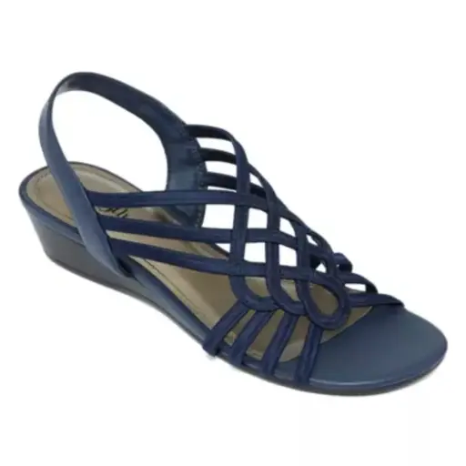 [East Fifth East 5Th Womens Reno Wedge Sandals - NAVY 8 1/2 MEDIUM] Sandalias De Cuña Reno Para Mujer De East Fifth East 5Th - Azul Marino 8 1/2 Mediano | 198272021080 TRG188382045
