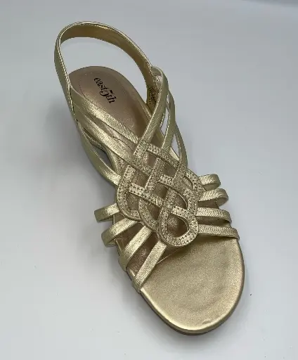 [East Fifth East 5Th Womens Reno Wedge Sandals - CHAMPAGNE 7 MEDIUM] Sandalias De Cuña Reno Para Mujer De East Fifth East 5Th - Champán 7 Mediano | TRG191655389