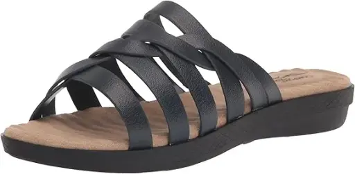 [Easy Street Womens Sheri Wedge Sandals - NAVY 10 NARROW] Sandalias De Cuña Sheri Para Mujer De Easy Street - Azul Marino 10 Estrecho | 193073960262 TRG187804479