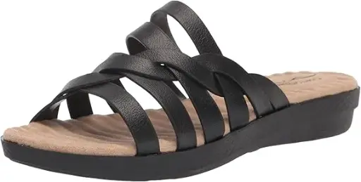 [Easy Street Womens Sheri Wedge Sandals - BLACK 8 1/2 MEDIUM] Sandalias De Cuña Sheri Para Mujer De Easy Street - Negro 8 1/2 Mediano | 193073960774 TRG187804053