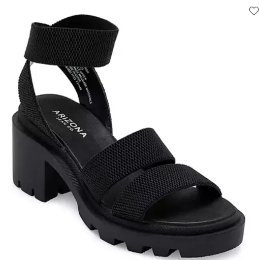 [Arizona Womens Fawn Heeled Sandals - BLACK 11 MEDIUM] Sandalias De Tacón Arizona Para Mujer Color Cervatillo - Negro 11 Mediano | R1N0000007Rri1 TRG188372542