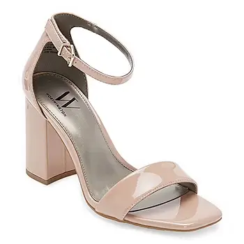 [Worthington Womens Becklyn Heeled Sandals - NOUGAT 7 MEDIUM] Sandalias De Tacón Becklyn Para Mujer De Worthington - Nougat 7 Medium | 198272195170 TRG188552307