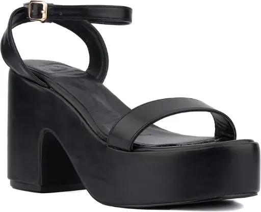 [Olivia Miller Womens Charmer Heeled Sandals - BLACK 11 MEDIUM] Sandalias De Tacón Charmer Para Mujer De Olivia Miller - Negro 11 Mediano | TRG192803862