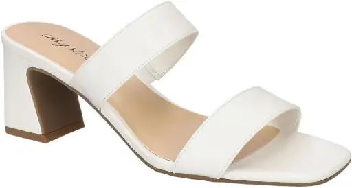 [Easy Street Womens Clovelle Heeled Sandals - WHITE 8 1/2 WIDE] Sandalias De Tacón Clovelle Para Mujer De Easy Street - Blancas, 8 1/2 Ancho | 196371435326 TRG187862886