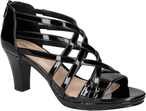 [Easy Street Womens Bee Heeled Sandals - WHITE 10 MEDIUM] Sandalias De Tacón Easy Street Bee Para Mujer - Blanco 10 Mediano | 196371447282 TRG187860486