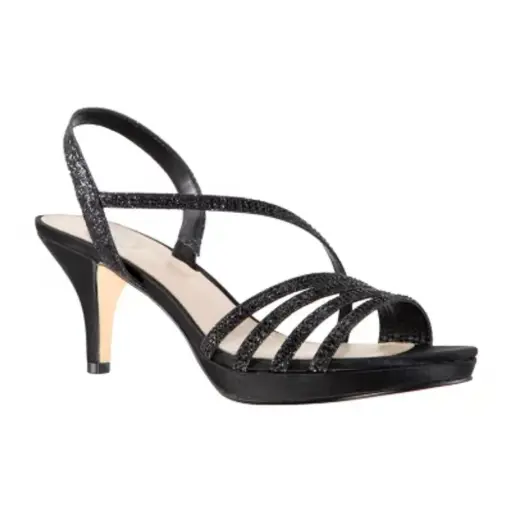 [I. Miller Womens Nalda Heeled Sandals - BLACK 7 1/2 MEDIUM] Sandalias De Tacón Nalda Para Mujer De I. Miller - Negro 7 1/2 Mediano | TRG180841758