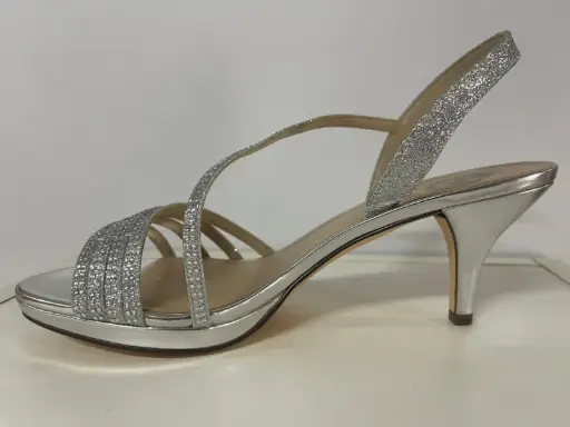 [I. Miller Womens Nalda Heeled Sandals - SILVER 9 MEDIUM] Sandalias De Tacón Nalda Para Mujer De I. Miller - Plata 9 Mediano | TRG185041261