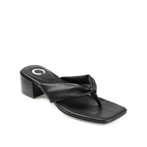 [Journee Collection Womens Seelah Heeled Sandals - BLACK 8 MEDIUM] Sandalias De Tacón Seelah Para Mujer De La Colección Journee - Negro 8 Mediano | TRG185043482