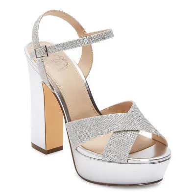 [I. Miller Womens Selene Heeled Sandals - SILVER 8 MEDIUM] Sandalias De Tacón Selene Para Mujer De I. Miller - Plata 8 Mediano | TRG185060986