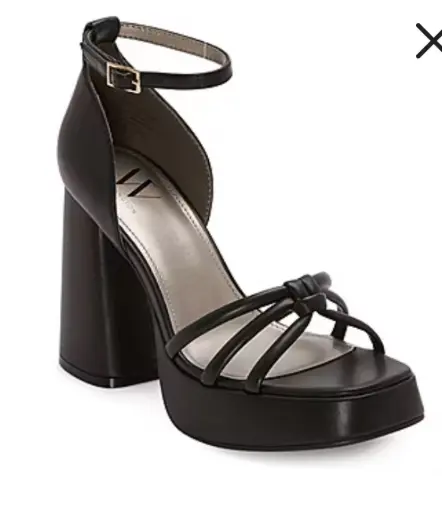 [Worthington Womens Ellsworth Heeled Sandals - BLACK 7 1/2 MEDIUM] Sandalias De Tacón Worthington Ellsworth Para Mujer - Negro 7 1/2 Mediano | 198272205893 TRG187799237