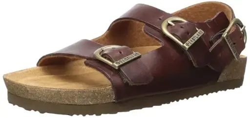[Eastland Charlestown Womens Adjustable Strap Footbed Sandals - WALNUT 10 MEDIUM] Sandalias Eastland Charlestown Para Mujer Con Plantilla Ajustable - Nogal 10 Mediano | TRG192805604
