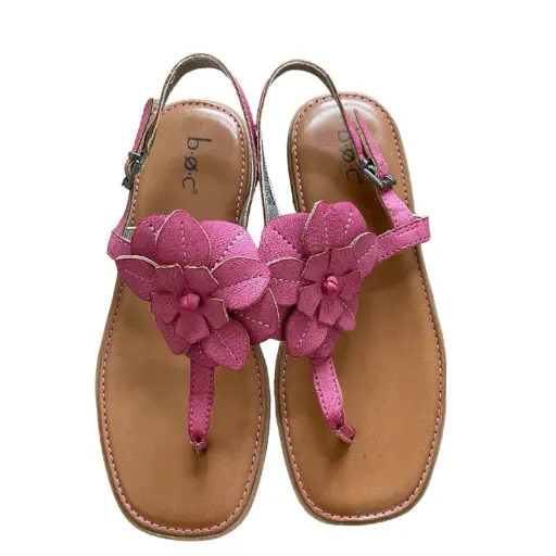 [Boc Womens Koko Flat Sandals - PINK 9 MEDIUM] Sandalias Planas Boc Koko Para Mujer - Rosa 9 Mediano | 192466673314 TRG187797794