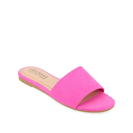 [Journee Collection Womens Kolinna Flat Sandals - PINK 8 MEDIUM] Sandalias Planas Kolinna Para Mujer De La Colección Journee - Rosa 8 Mediano | TRG191657183