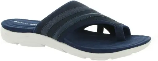 [Easy Spirit Womens Lola Flat Sandals - DRESS BLUE 11 WIDE] Sandalias Planas Lola Para Mujer De Easy Spirit - Azul Vestido, 11 De Ancho | 195608320497 TRG187798820