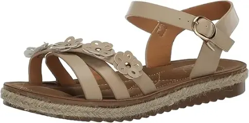 [Yoki Womens Alberta Flat Sandals - BEIGE 8 MEDIUM] Sandalias Planas Yoki Alberta Para Mujer - Beige 8 Mediano | 194675272432 TRG188575441
