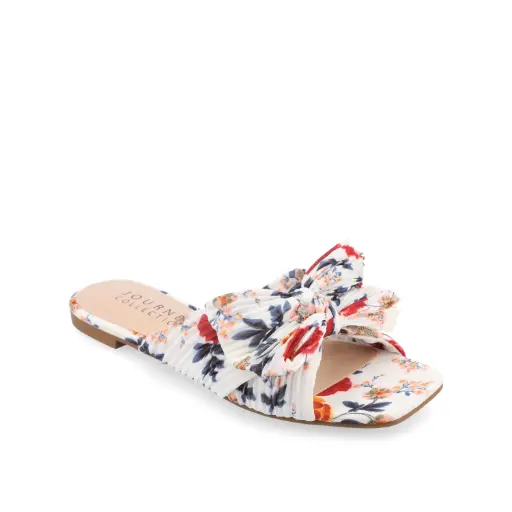 [Journee Collection Womens Serlina Slide Sandals - DARK FLORAL 9 1/2 MEDIUM] Sandalias Serlina Para Mujer De La Colección Journee - Dark Floral 9 1/2 Medium | 194379817786 TRG187862825
