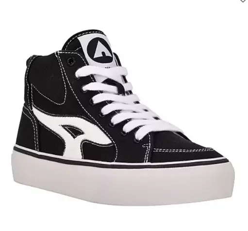 [Airwalk Aurora Womens Sneakers - BLACK WHITE 8 MEDIUM] Zapatillas Airwalk Aurora Para Mujer - Negro Blanco 8 Mediano | TRG191579259